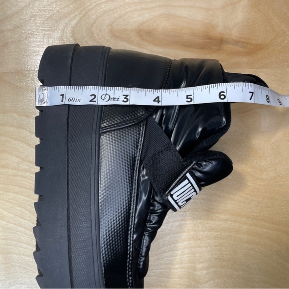 Juicy Couture Veronica Logo Puffer Platform Ankle Boots - Black - Picture 9 of 12